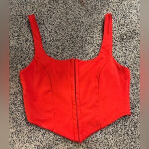 Woman’s Sexy Medium Corset Style Crop Tank Top *NWOT*